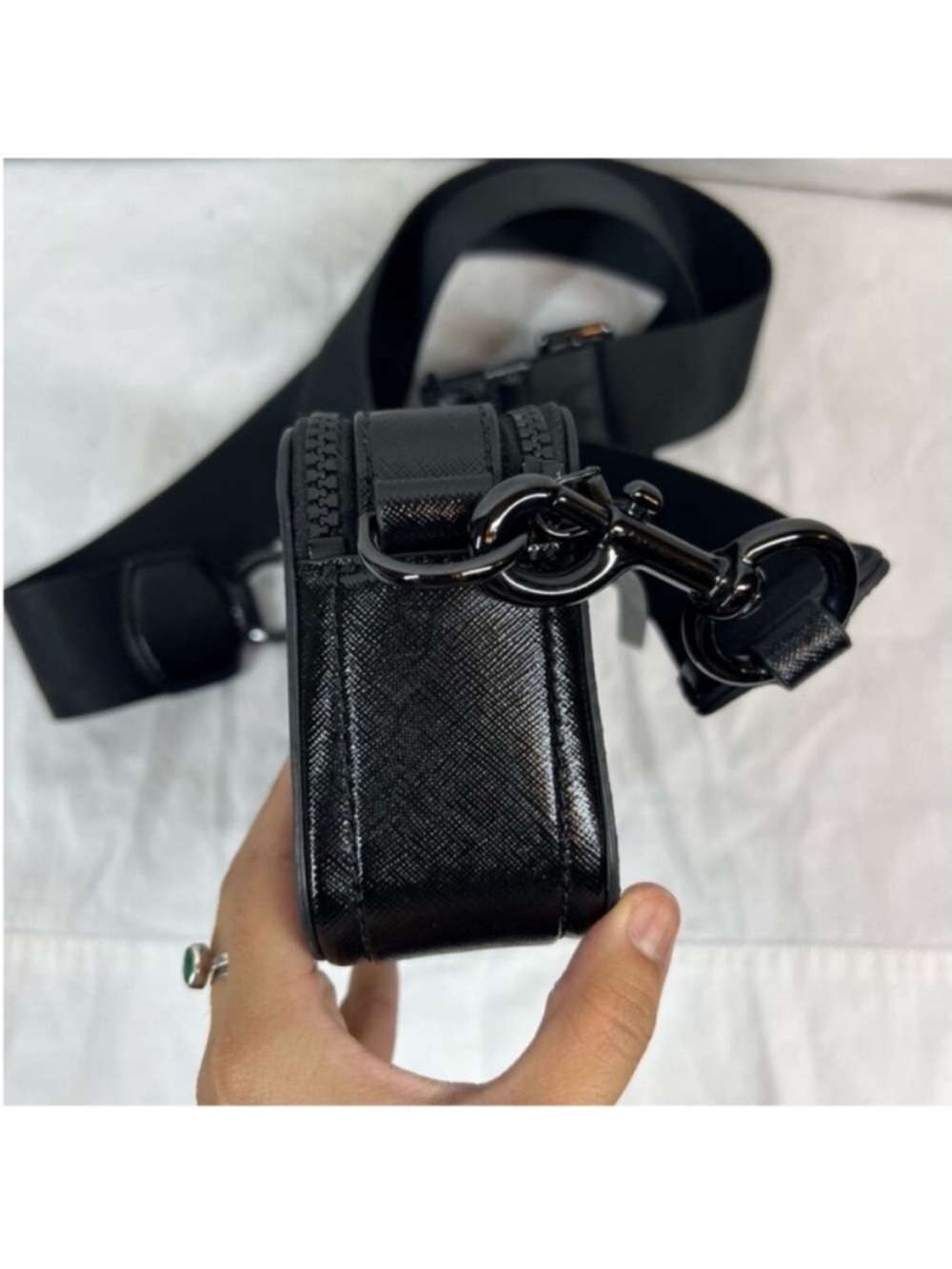 Marc Jacob’s the snapshot DTM Classic crossbody bag Black - Picture 2 of 9